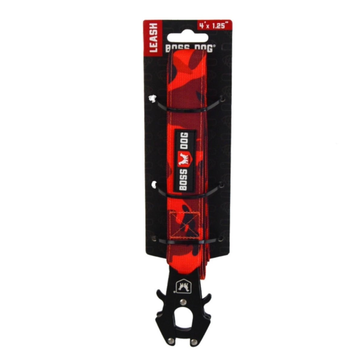 Boss Dog Tactical Dog Leash Red Camo, 1ea/4 ft - Pets Perfect