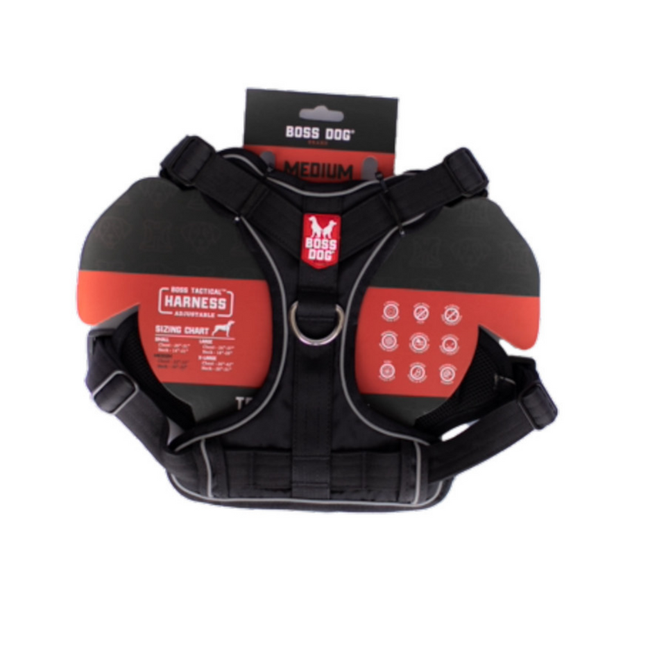 Boss Dog Tactical Dog Harness Black, 1ea/Medium Default Title