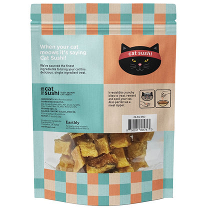 Earthly Cat Grain Free Sushi Crunch Sake Salmon Bites 1.5Oz - Pets Perfect