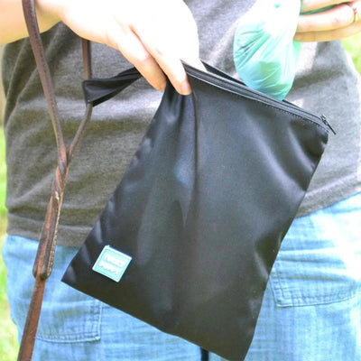 Black Yucky Puppy Dog Poop Bag Holders- Extra Large Size - Pets Perfect