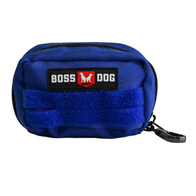 Boss Dog Tactical Molle Dog Harness Bag Blue Small