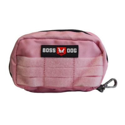 Boss Dog Tactical Molle Dog Harness Bag Pink Small
