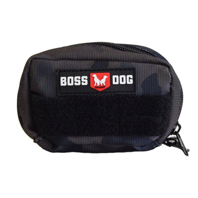 Boss Dog Tactical Molle Dog Harness Bag Black Camo, Small