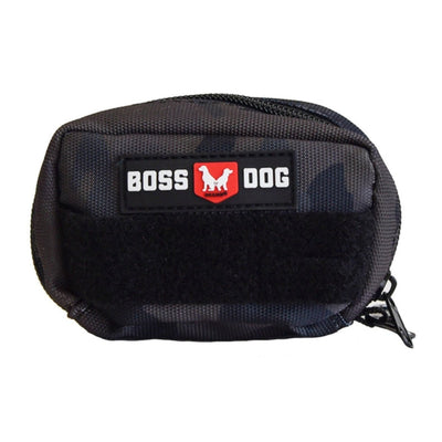 Boss Dog Tactical Molle Dog Harness Bag Black Camo, Large