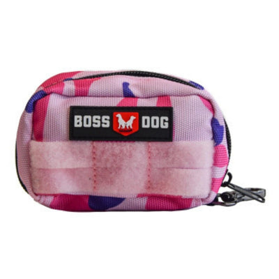 Boss Dog Tactical Molle Dog Harness Bag Pink Camo Small