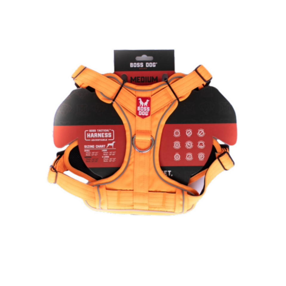 Boss Dog Tactical Dog Harness Hunter Orange, 1ea/Medium Default Title