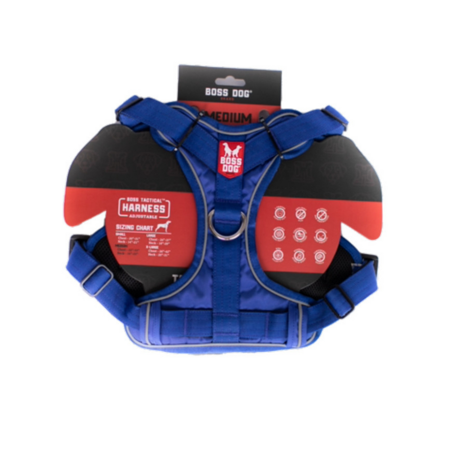 Boss Dog Tactical Dog Harness Blue, 1ea/Medium Default Title