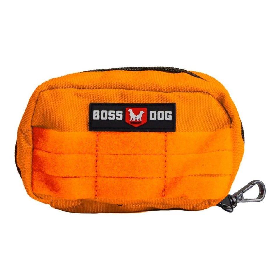 Boss Dog Tactical Molle Dog Harness Bag Hunter Orange Small