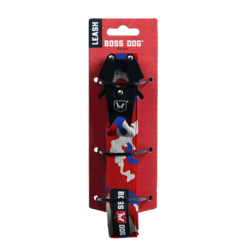 Boss Dog Tactical Dog Leash Red, White, & Blue, 1ea/4 ft Default Title