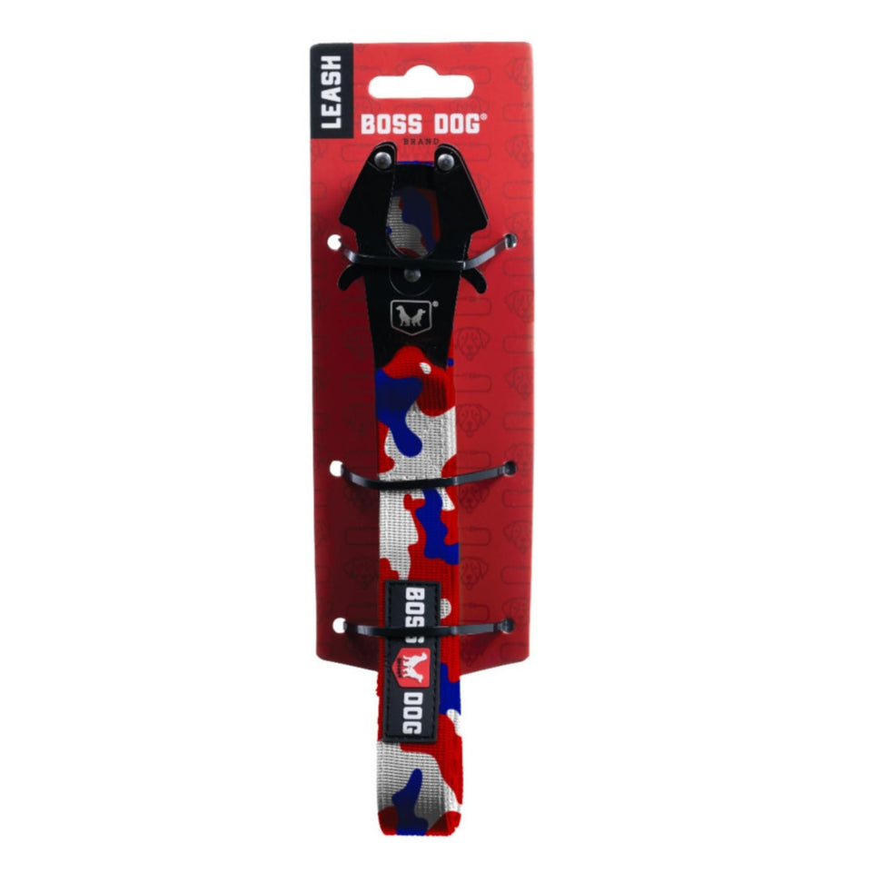 Boss Dog Tactical Dog Leash Red, White, & Blue, 1ea/6 ft Default Title
