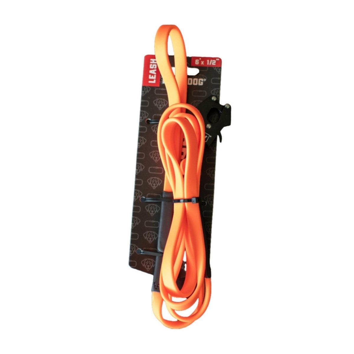 Boss Dog Tactical TPU Tracking Leash – Hunter Orange, 6 ft - Pets Perfect