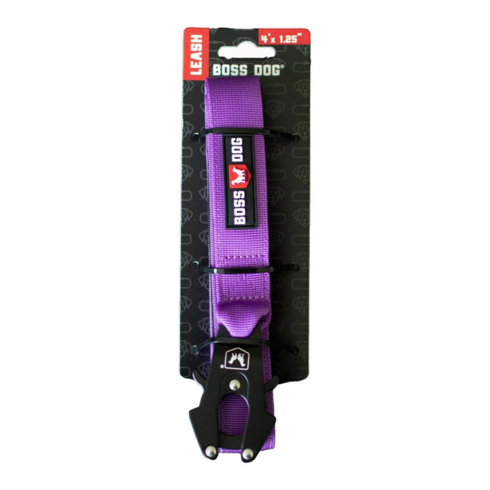 Boss Dog Tactical Dog Leash Purple, 1ea/4 ft Default Title