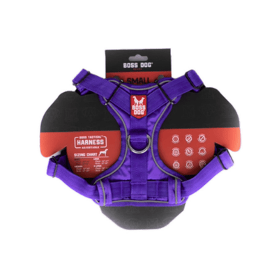 Boss Dog Tactical Dog Harness, Purple, Small