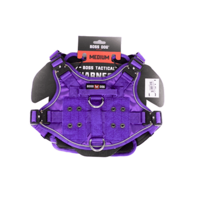 Boss Dog Tactical Dog Harness, Purple, Medium
