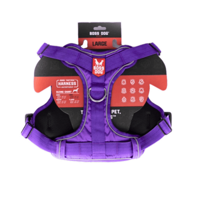 Boss Dog Tactical Dog Harness, Purple, Large