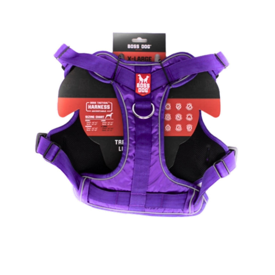 Boss Dog Tactical Dog Harness, Purple, X-Large