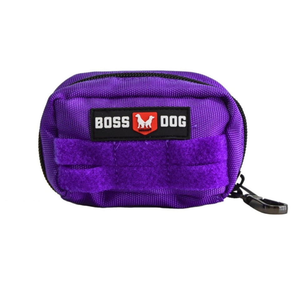 Boss Dog Tactical Molle Dog Harness Bag Purple Small