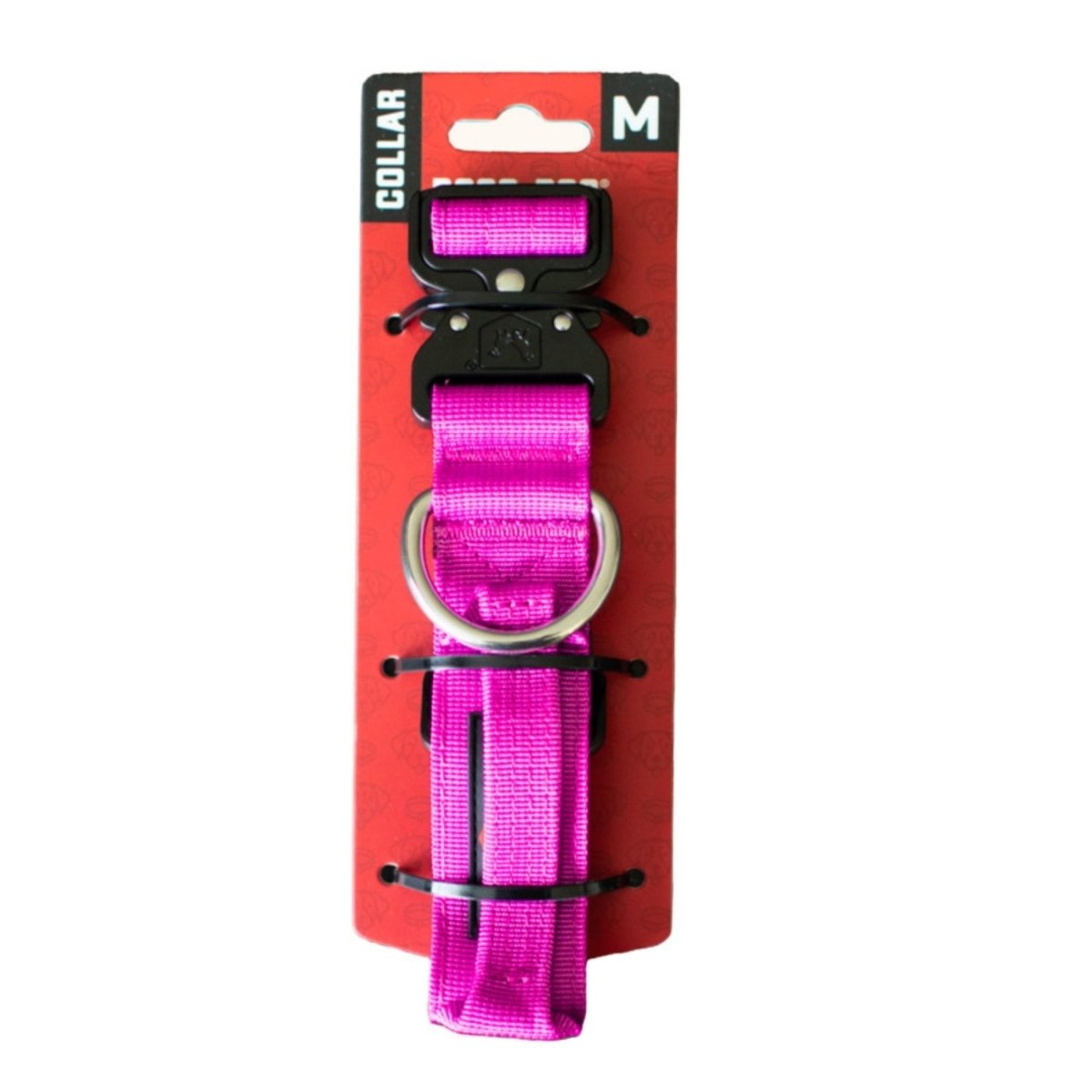 Boss Dog Tactical Adjustable Dog Collar Hot Pink, 1ea/MD - Pets Perfect