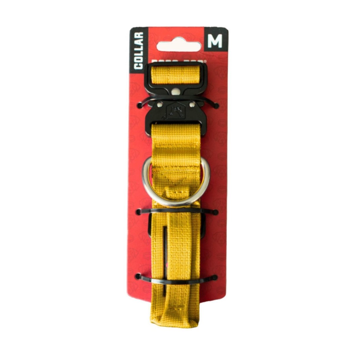 Boss Dog Tactical Adjustable Dog Collar Yellow, 1ea/MD - Pets Perfect