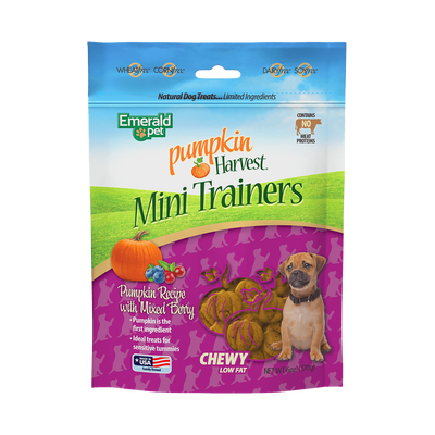Emerald Pet Pumpkin Harvest Trainers Mixed Berry Chewy Dog Treats 6oz. Default Title