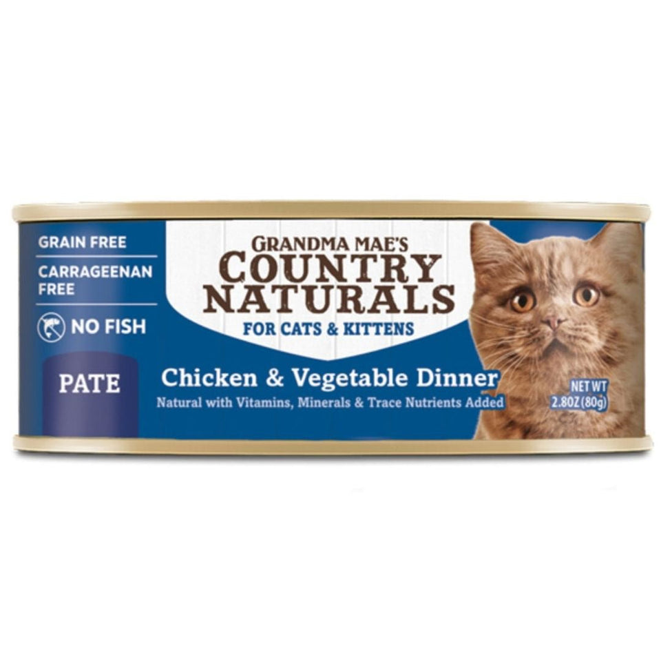 Grandma Mae's Country Naturals Chicken, Vegetable Pate Wet Cat Food