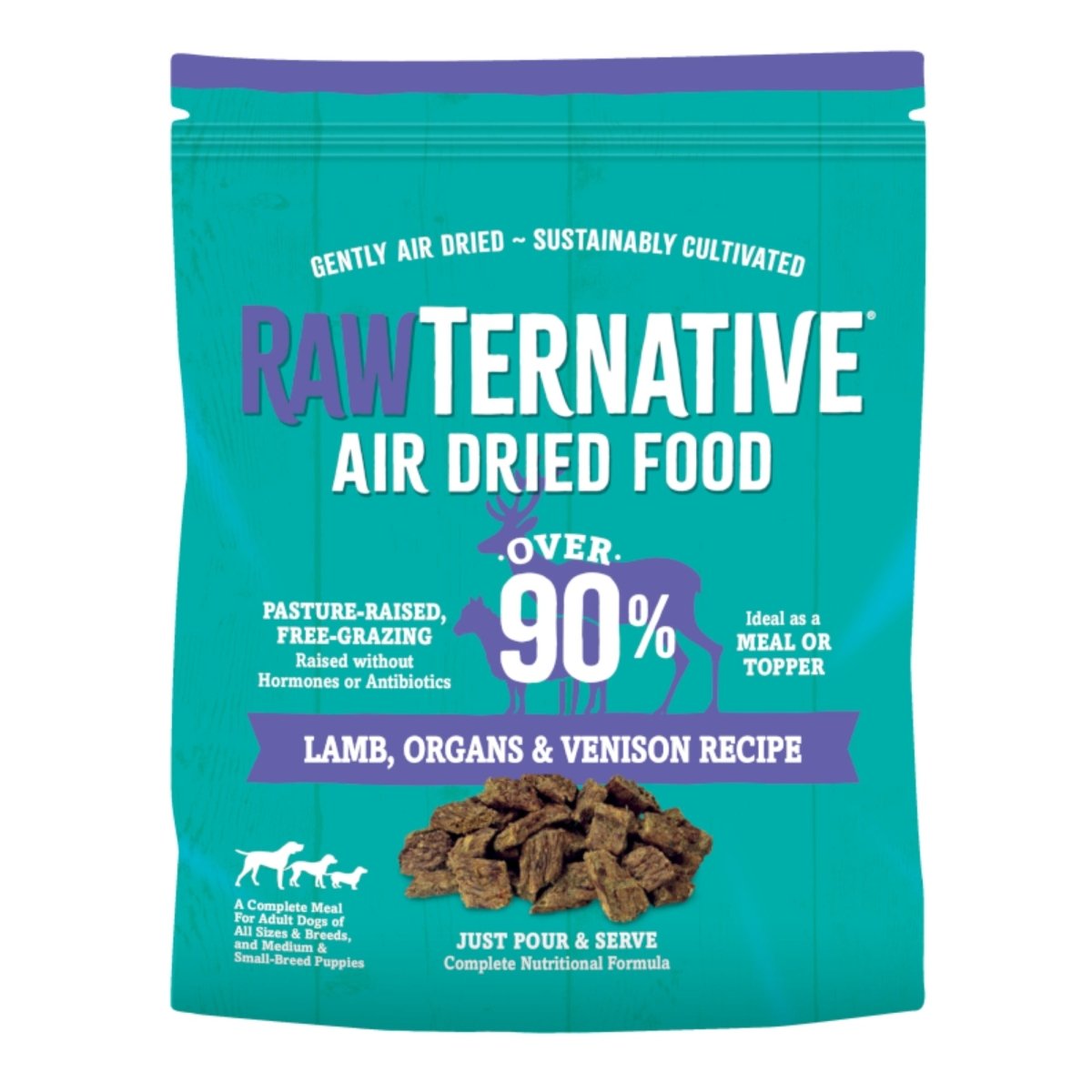 Grandma Mae's Country Naturals Rawternative Air Dried Dog Food Lamb, Organs & Venison 5oz - Pets Perfect