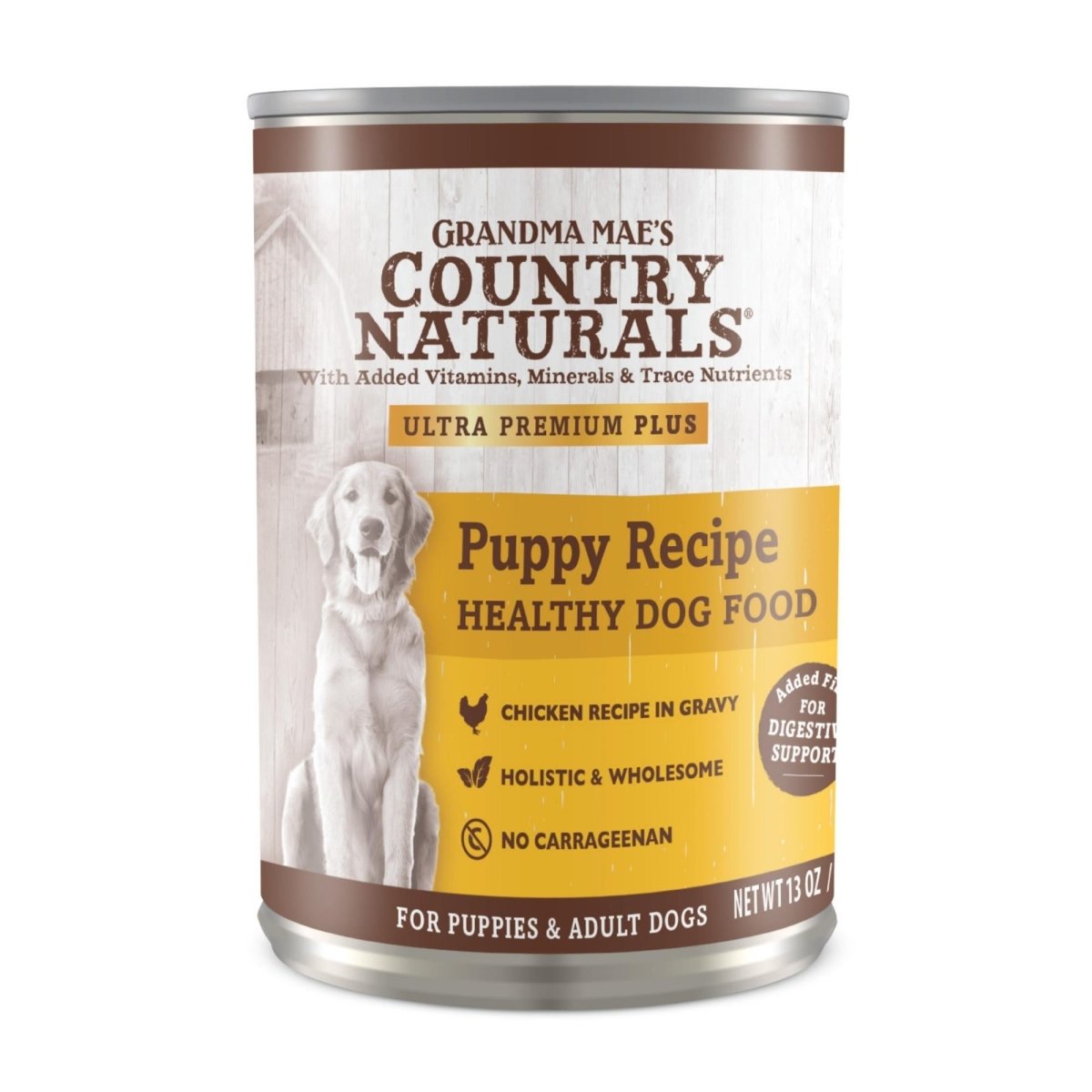 Grandma Mae's Country Naturals Puppy Recipe Wet Dog Food Chicken 13oz - Pets Perfect
