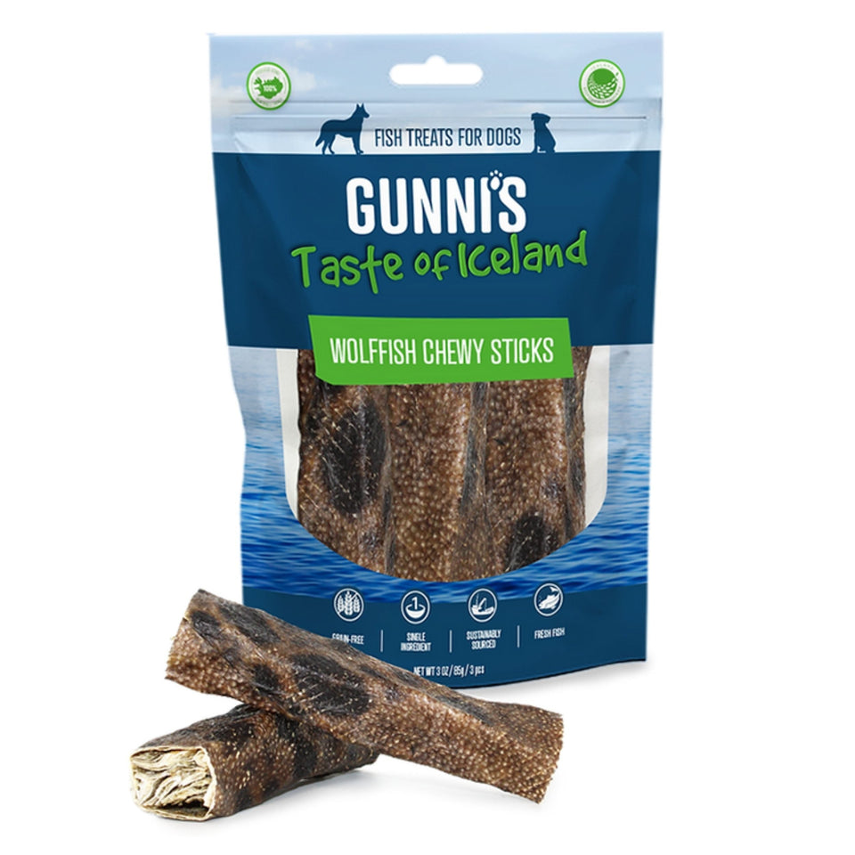 Gunni'S Dog Chewy Sticks Wolf Fish 25 Count Default Title