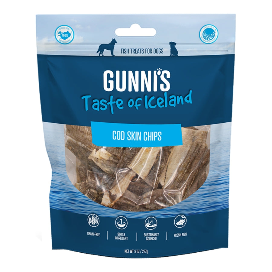 Gunnis Dog Cod Skin Chips 9.0 oz