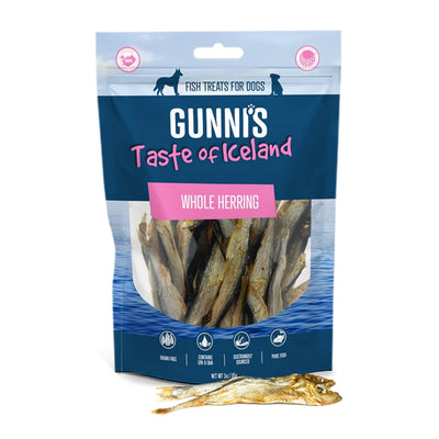 Gunnis Dog Whole Herring, 3.0 oz