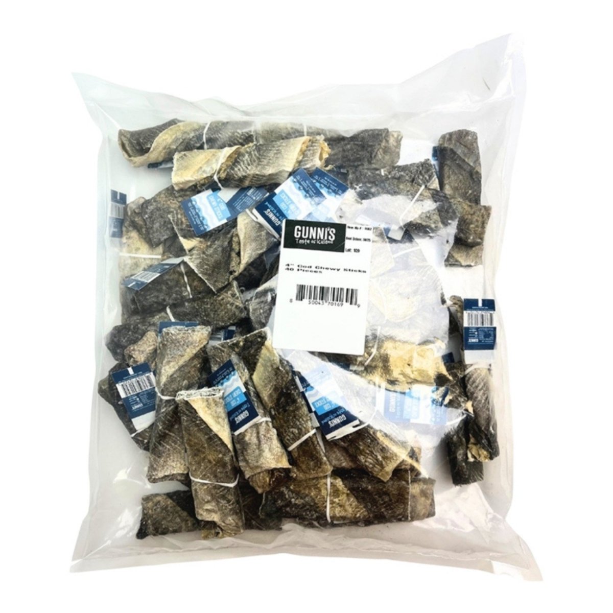 Gunnis Dog Chewy Sticks Cod Skin 4 Inch - Pets Perfect