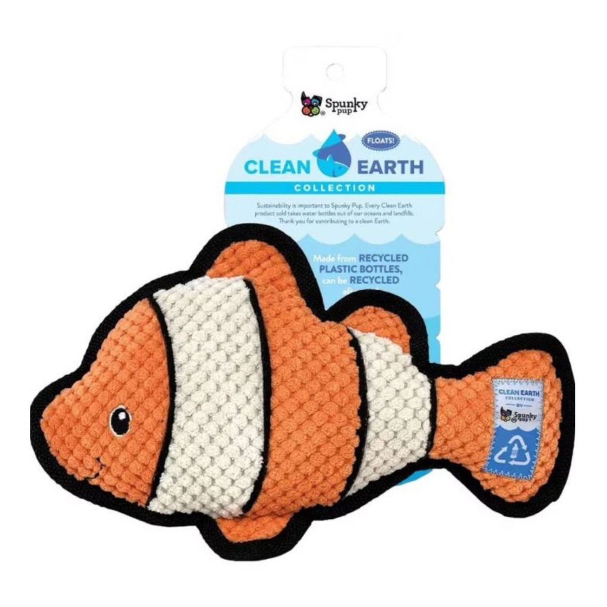 Earth Textured Recycled Clownfish Large - Pets Perfect