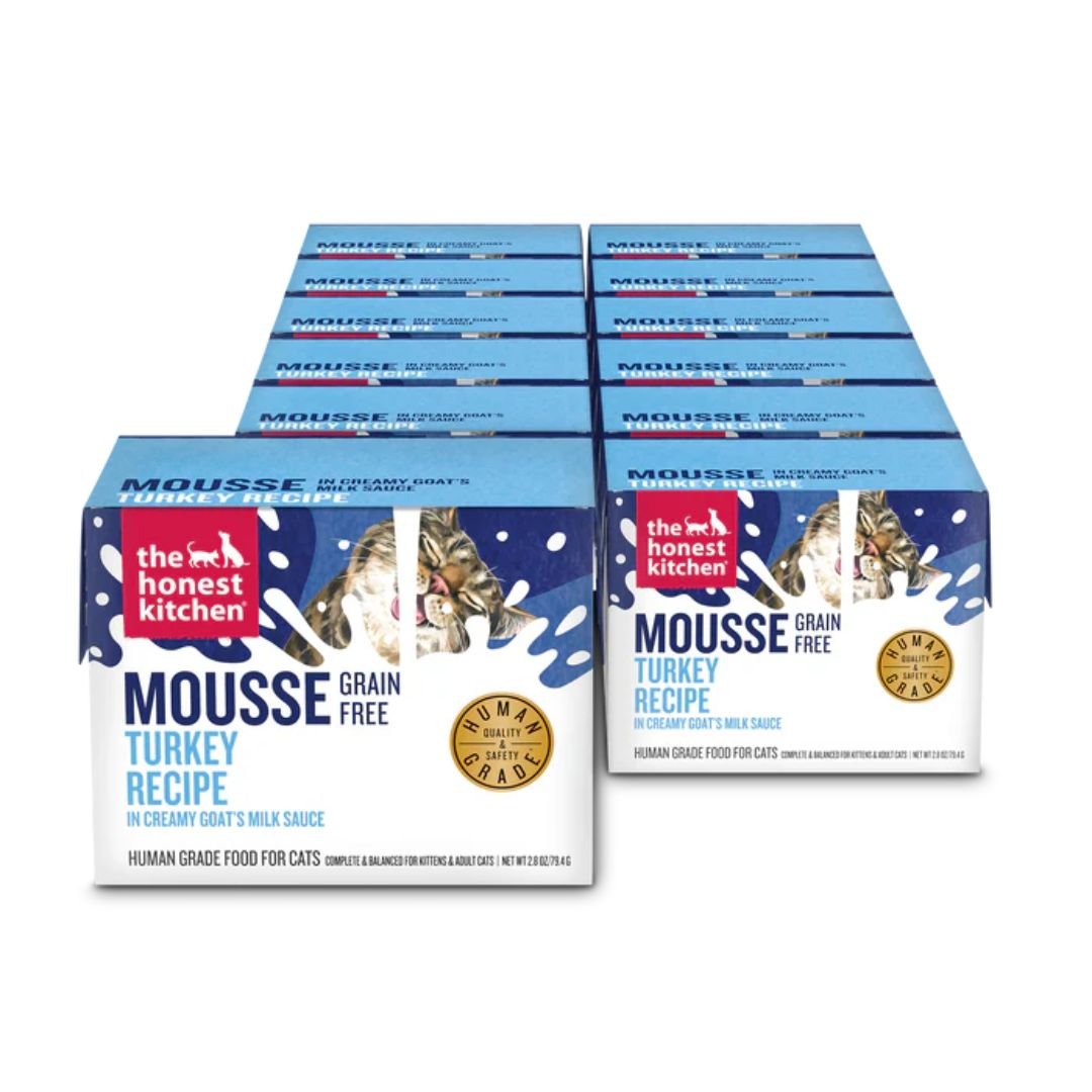 The Honest Kitchen Cat Grain Free Mousse With Goat'S Milk Turkey 2.8Oz 12 Pack - Pets Perfect