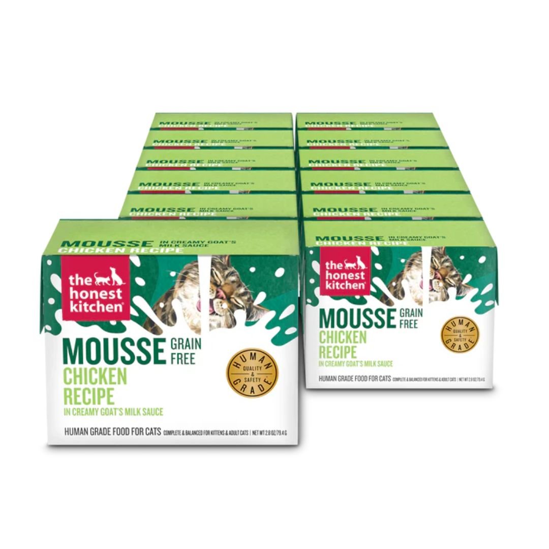 The Honest Kitchen Cat Grain Free Mousse With Goat's Milk Chicken 2.8Oz 12 Pack - Pets Perfect