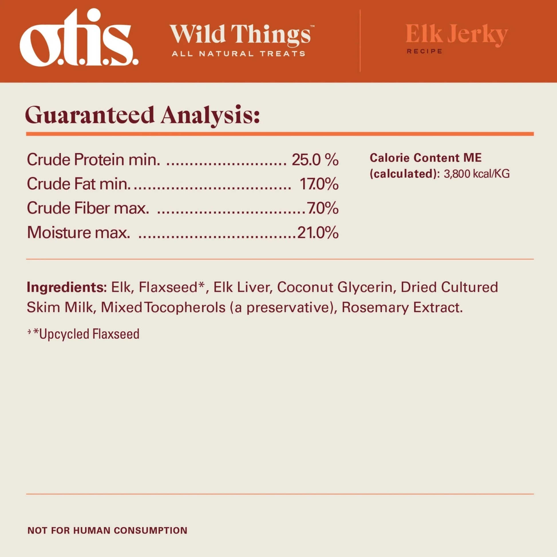 Otis Dog Wild Things Elk Jerky 4 oz, view 4