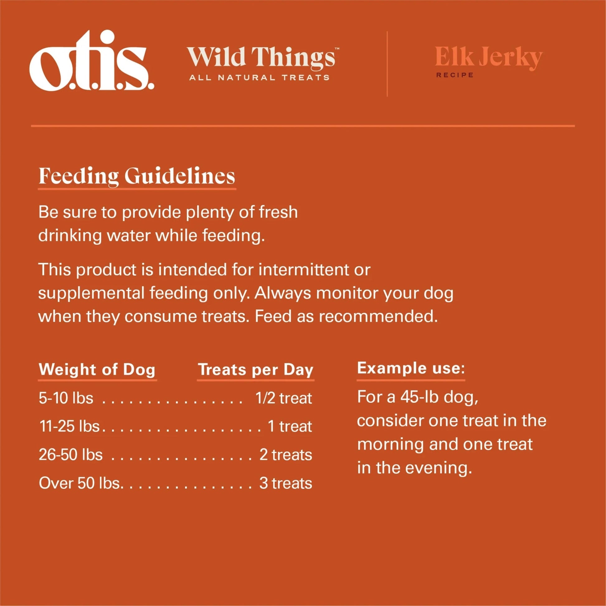 Otis Dog Wild Things Elk Jerky 4 oz, view 3