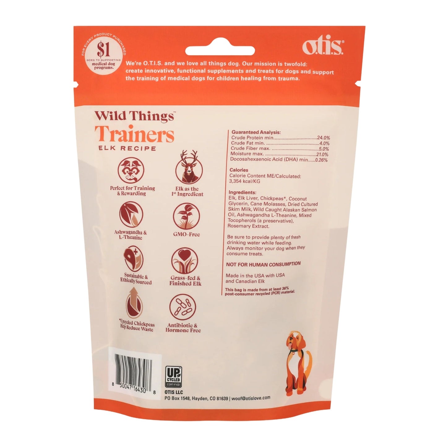 Otis Dog Wild Things Trainers Elk 4 oz, view 4