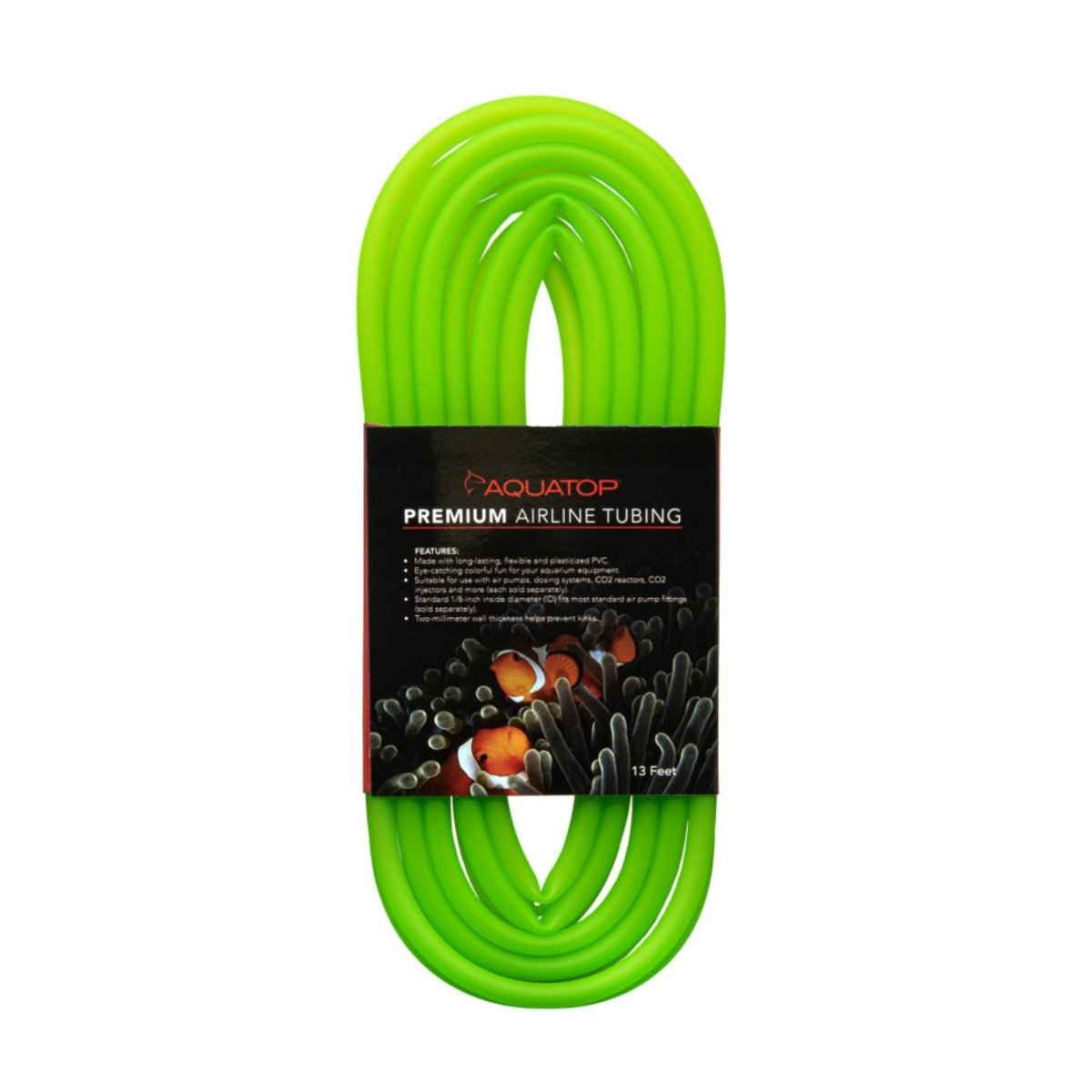 Aquatop Airline Tubing Neon Green, 1ea/13 ft - Pets Perfect