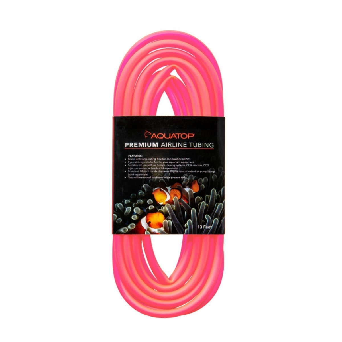 Aquatop Airline Tubing Neon Red, 1ea/13 ft - Pets Perfect