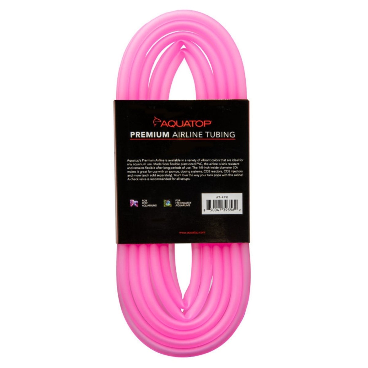 Aquatop Airline Tubing Pink, 1ea/13 ft - Pets Perfect