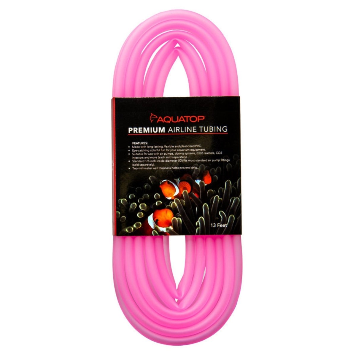 Aquatop Airline Tubing Pink, 1ea/13 ft - Pets Perfect