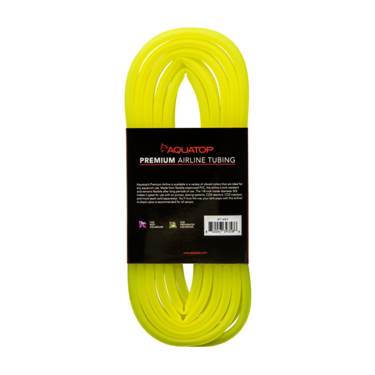 Aquatop Airline Tubing Neon Yellow, 1ea/13 ft - Pets Perfect