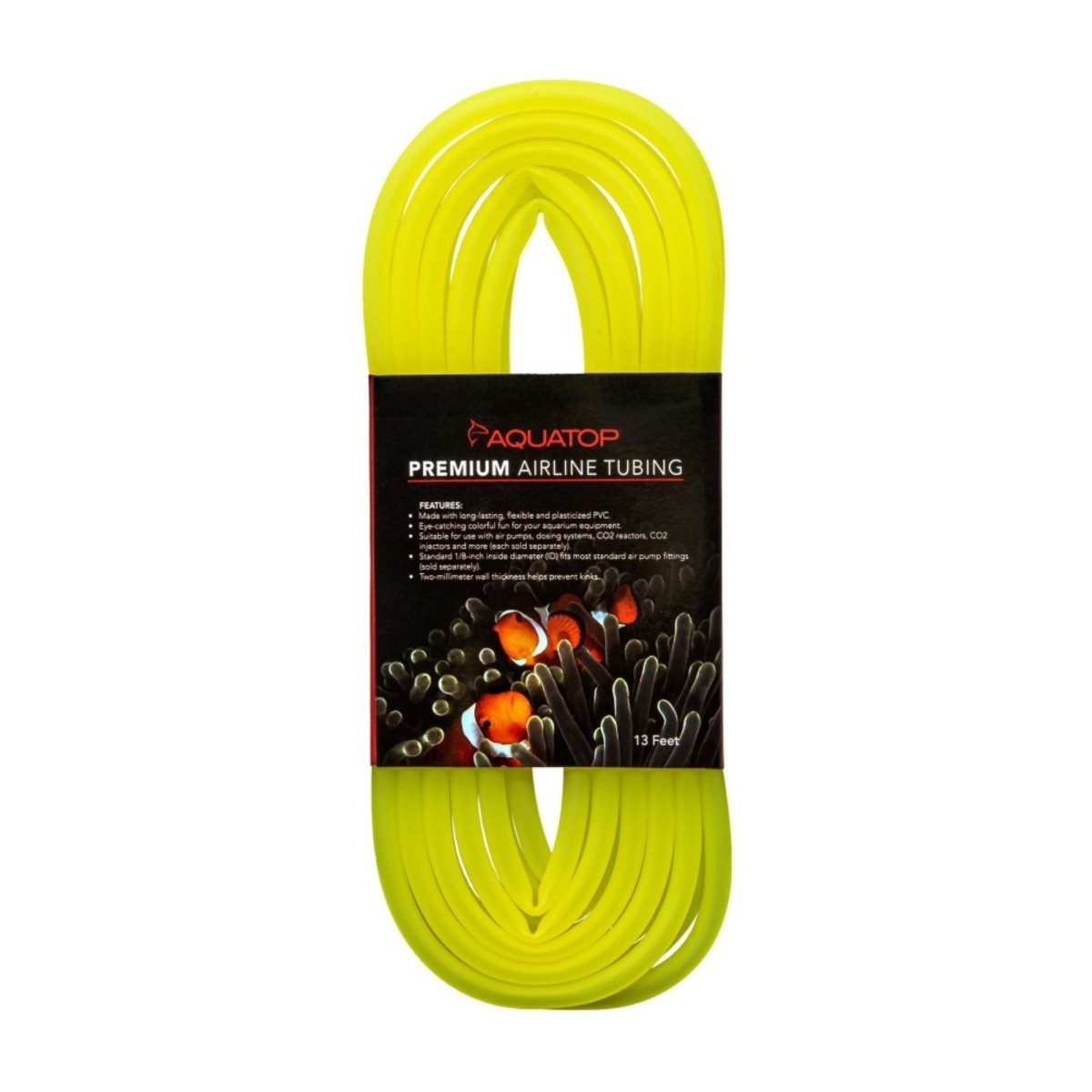 Aquatop Airline Tubing Neon Yellow, 1ea/13 ft - Pets Perfect