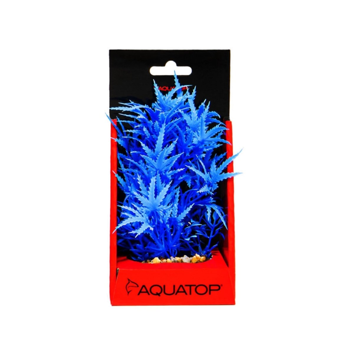 Aquatop Vibrant Fluorescent Cannabis Plant Blue 6in - Pets Perfect
