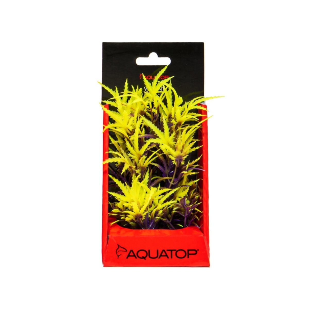 Aquatop Vibrant Fluorescent Cannabis Plant Olive 6in - Pets Perfect