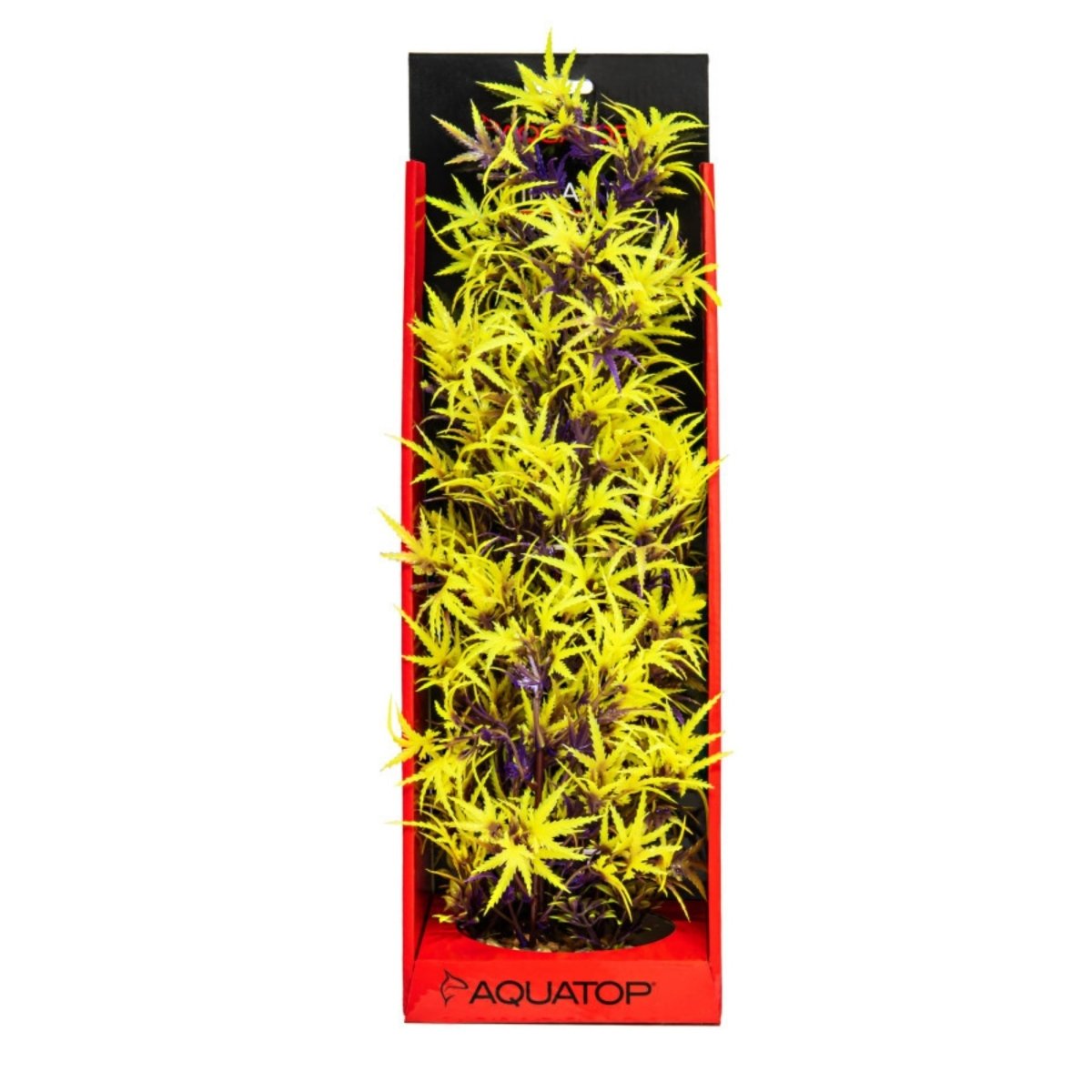 Aquatop Vibrant Fluorescent Cannabis Plant Olive 16in - Pets Perfect