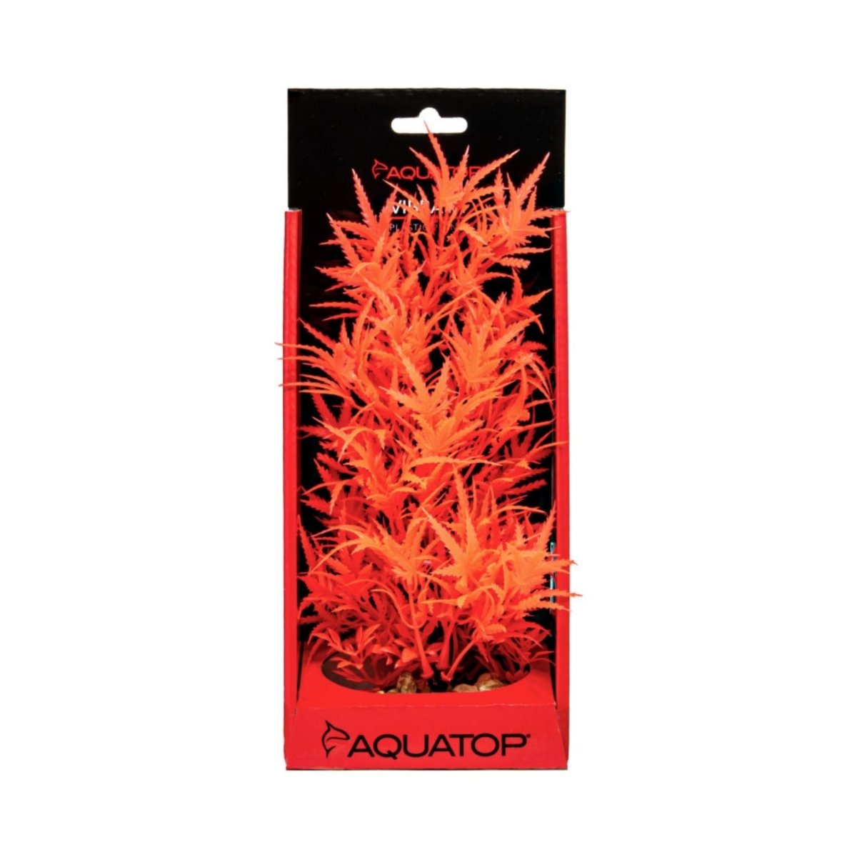 Aquatop Vibrant Fluorescent Cannabis Plant Red 10in - Pets Perfect