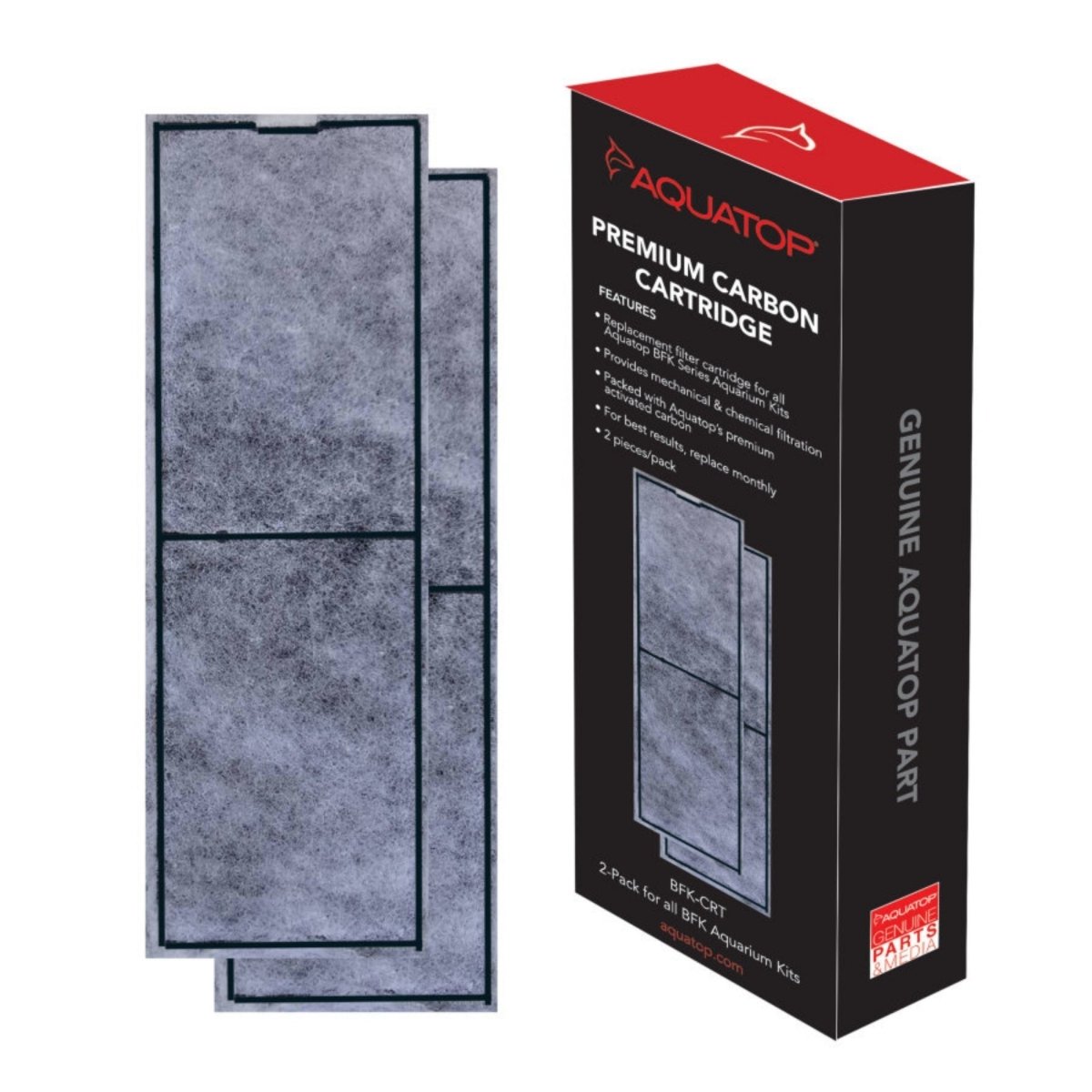 Aquatop Premium Carbon Cartridge for BFK Formosa Aquarium Kits 1ea/2 pk - Pets Perfect