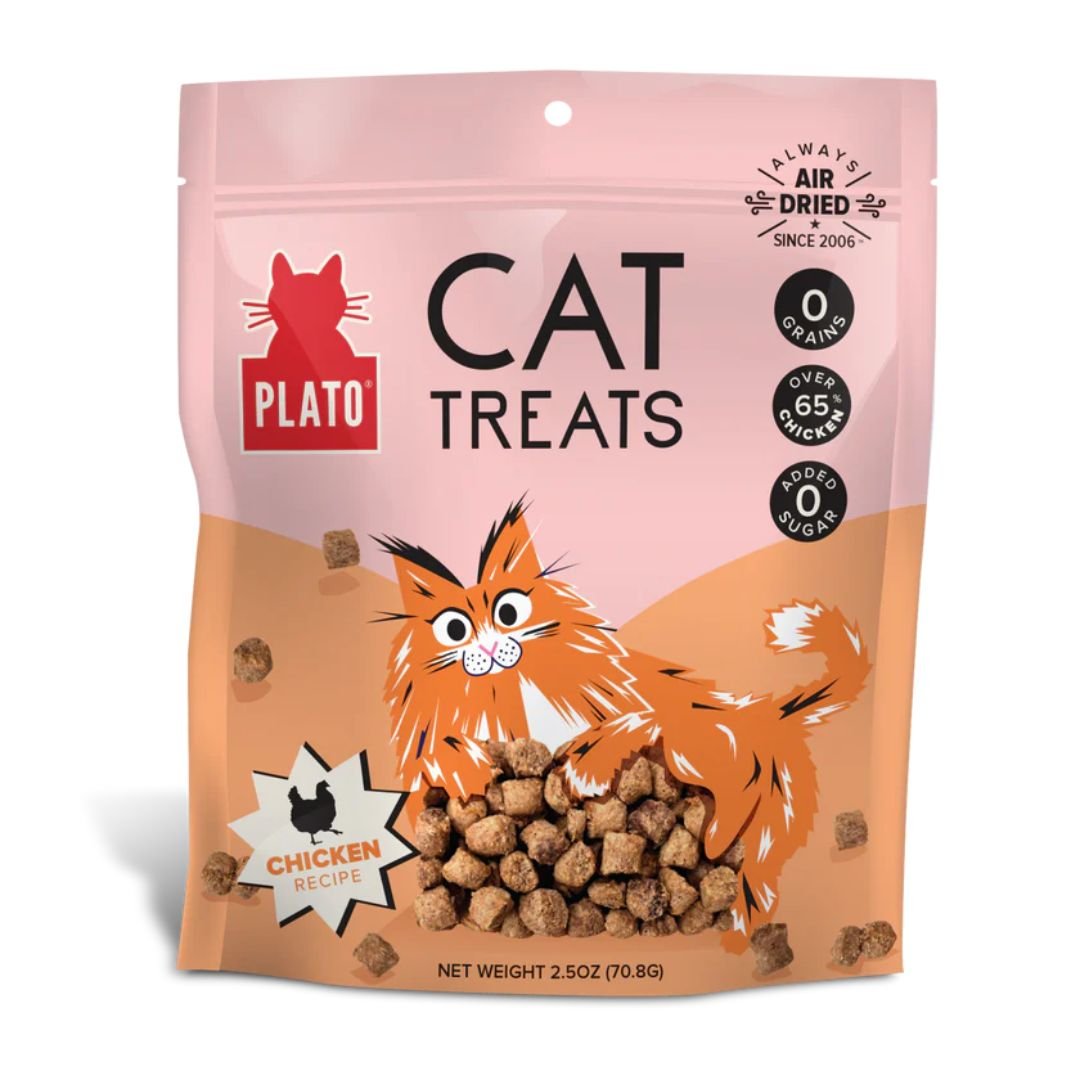 Plato Cat Grain Free Air Dried Treat Chicken 2.5Oz - Pets Perfect