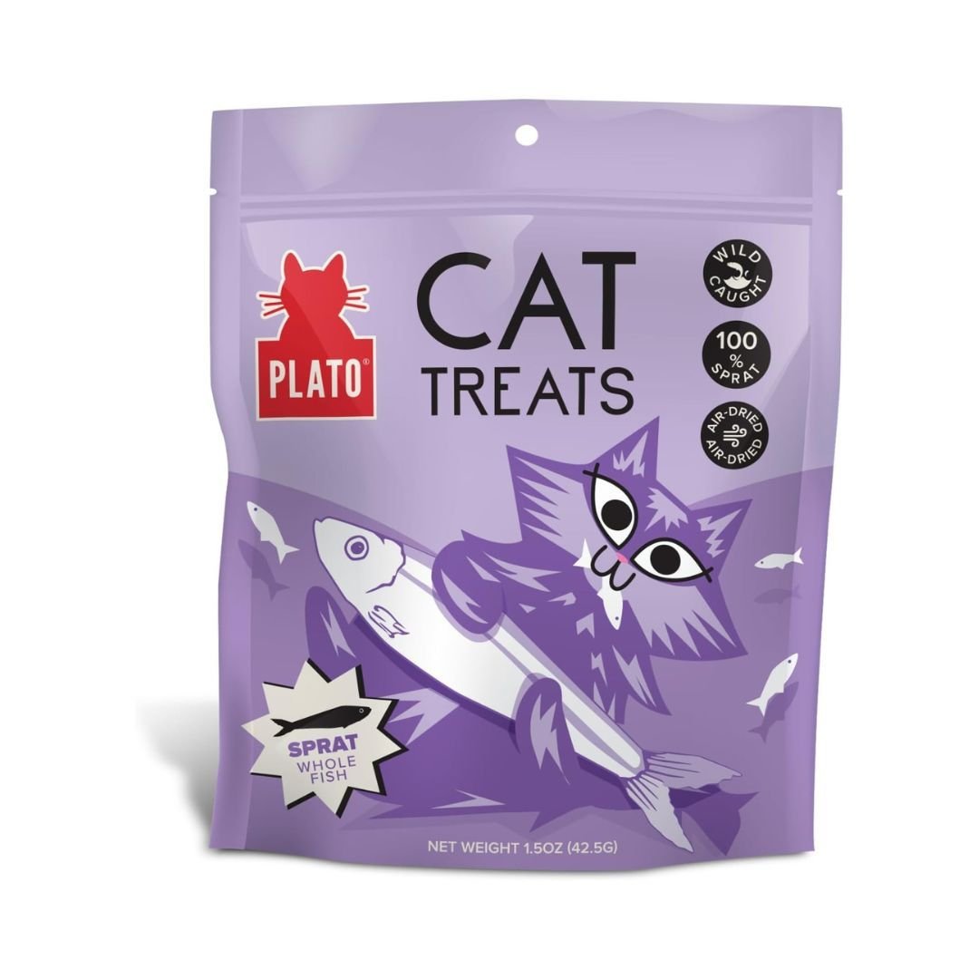 Plato Cat Grain Free Air Dried Treat Baltic Sprat 2.5Oz - Pets Perfect